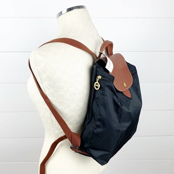 Longchamp Black and Brown Backpack - Picture 3 of 11